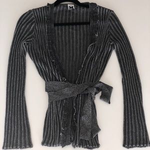 ❌SOLD❌ AUTHENTIC MISSONI METALLIC BLACK CARDIGAN